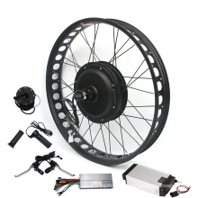 20X3.0 24X3.0 26X3.0inch 48V 1500w Front/Rear Fat Tire Electric Bike Ebike Conversion Kit